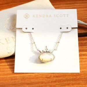 Kendra Scott Elisa Princess Silver Ivory Mother-of-Pearl 'Visionary' Necklace